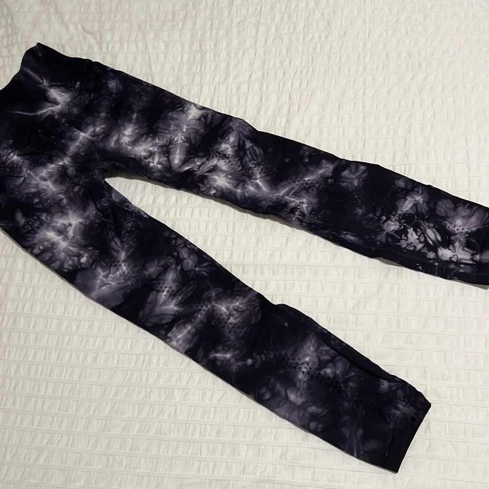 Free People shibori tie dye black and white Leggings
